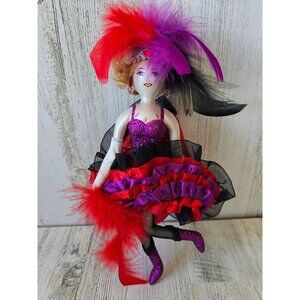 Vintage fashionestta lady elegance ornament glass vintage Neiman Marcus feather